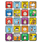 Eureka Peanuts Motivational Stickers - Theme