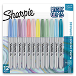 Metallic Permanent Markers, Fine Point, Silver, Box of 12 - SAN39100BX, Newell Brands Distribution Llc